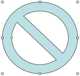 禁止マークを描く
