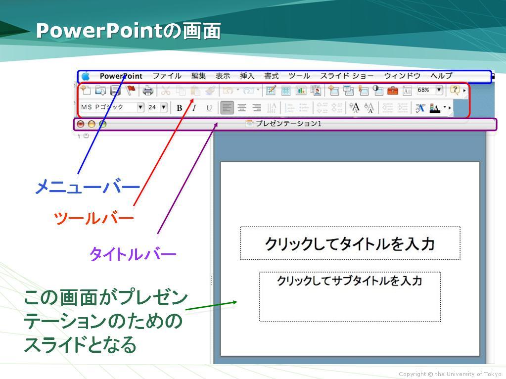 PowerPointの画面