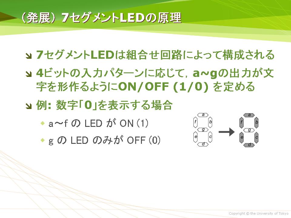 (発展) 7セグメントLEDの原理